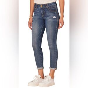 Democracy "Ab"solution Distressed Blue
Ankle Skimmer Booty Lift. No Gap Waist 10